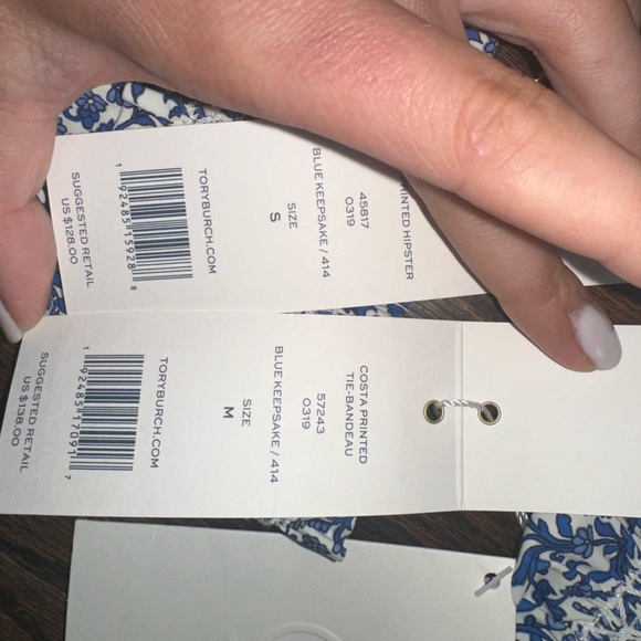NEW WITH TAGS. TORY BURCH BIKINI. SMALL BOTTOM MEDIUM TOP - Picture 6 of 13
